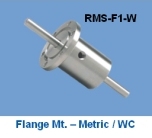 RMS-F1-W Solid Shaft - Flange Mount / Water Cooled Metric